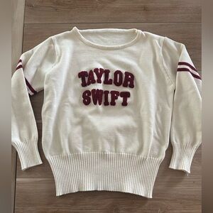 Taylor Swift Collegiate Sweater Red Era S/M